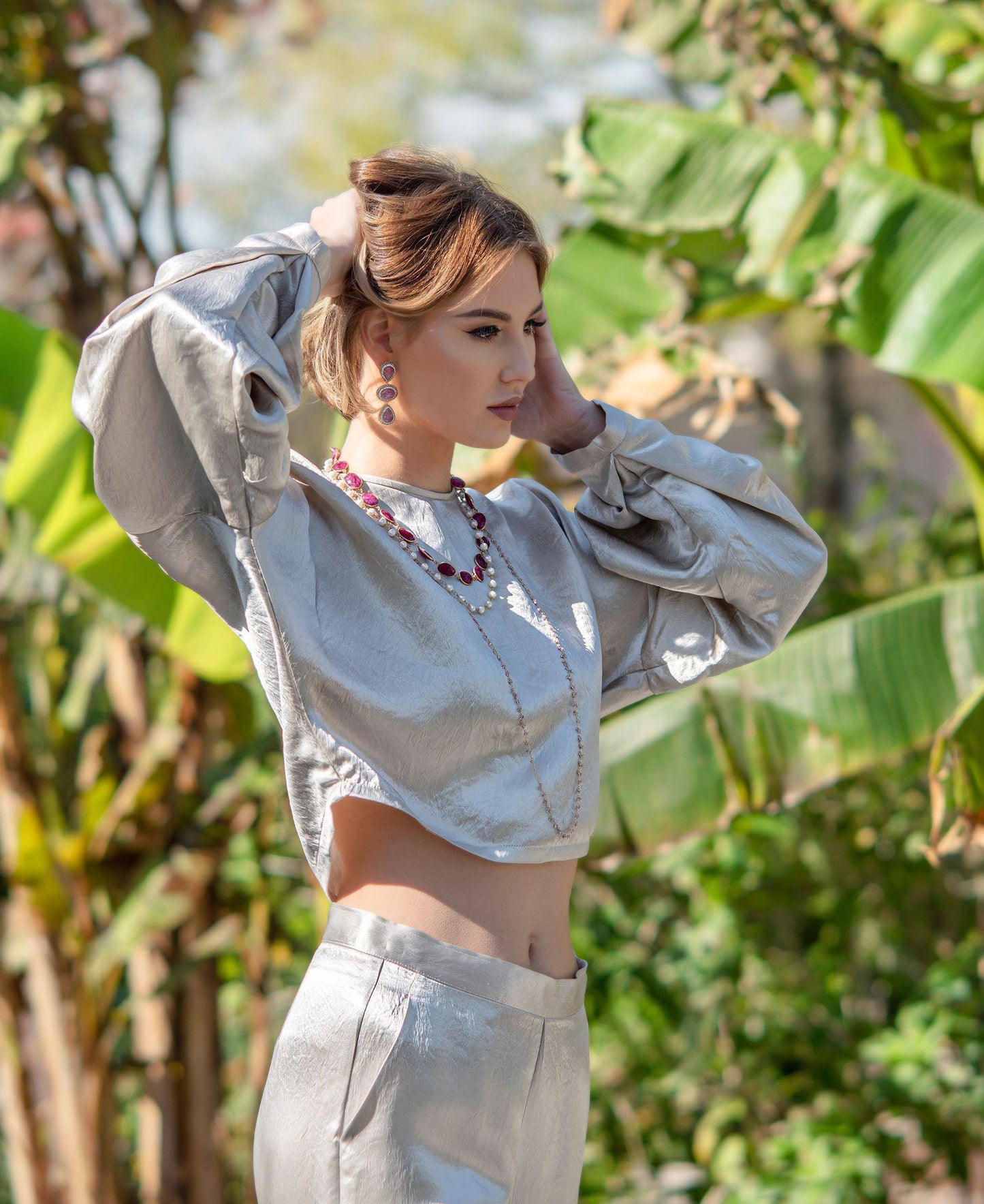 Calças Sophie Bege – Calças Bege Sob Medida Femininas