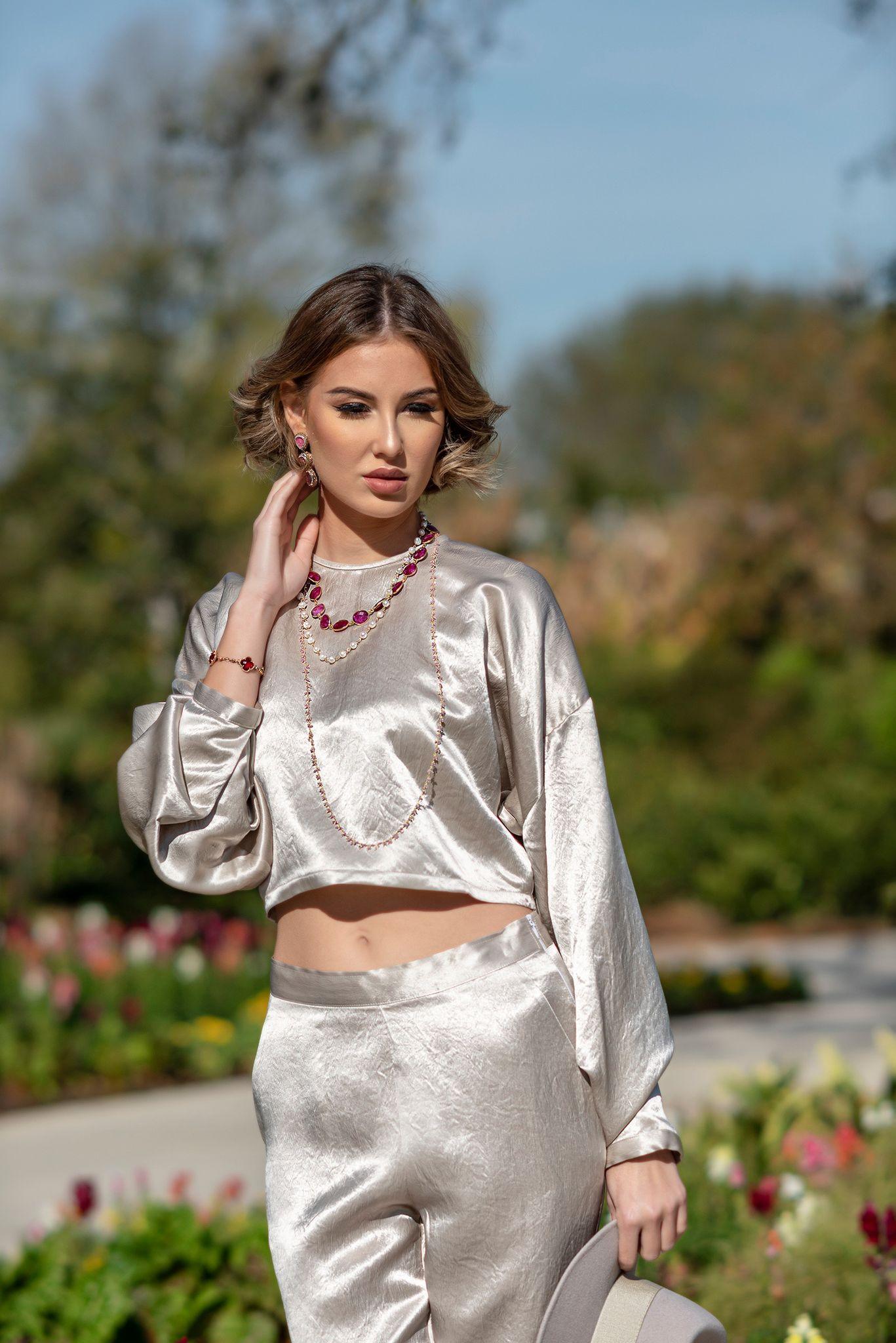 Calças Sophie Bege – Calças Bege Sob Medida Femininas