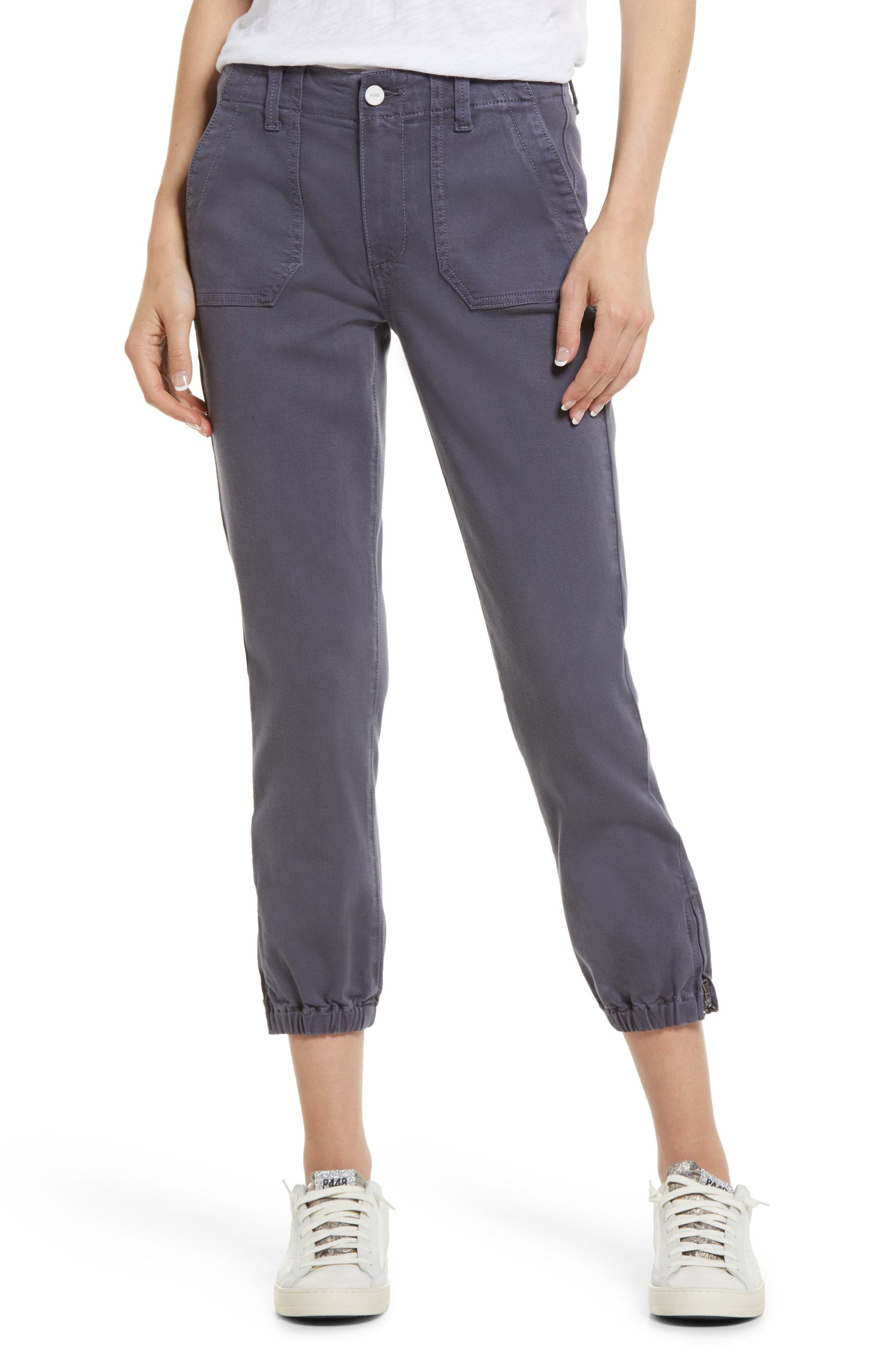 PAIGE Mayslie Jogger Jeans - Vintage Pearl Grey