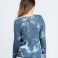 J. Society - Tie Dye Long Sleeve Crew Sweater