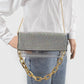 H&D Accessories - Women's Rhinestone Clear Bag