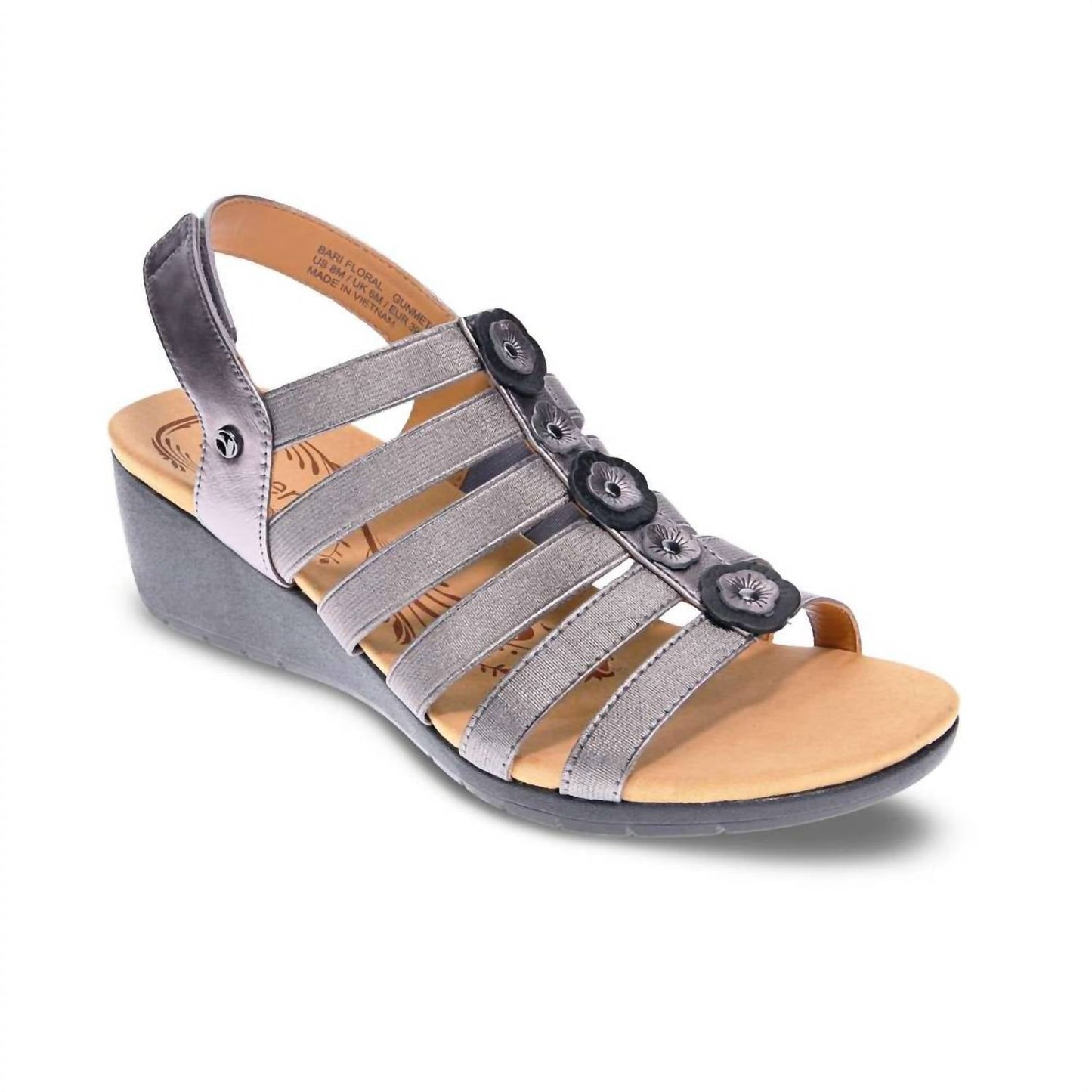 Revere - Women's Bari Floral Wedge Sandal
