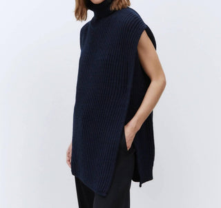 Alysi - Sleeveless Turtleneck Top Sweater Vest