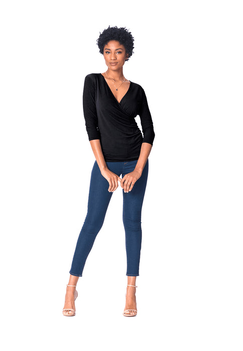 Top franzido feminino Leota preto