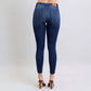 Judy Blue - Mid Rise Raw Hem Skinny Jeans