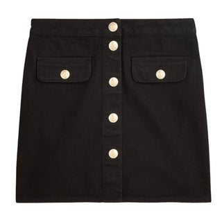 J.Crew - Minissaia jeans com botões frontais