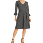 Vestido Leota Ilana com cinto preto tamanho P