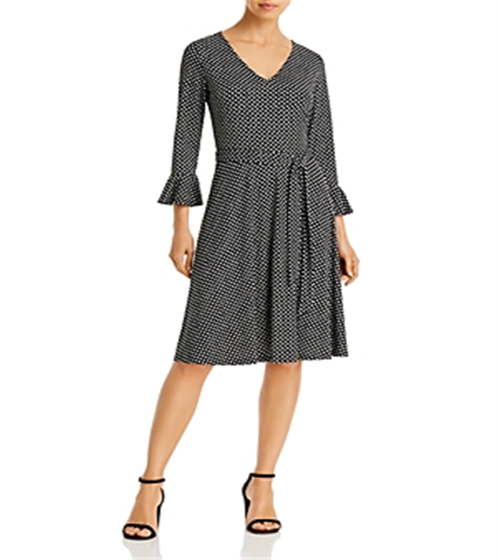 Vestido Leota Ilana com cinto preto tamanho P
