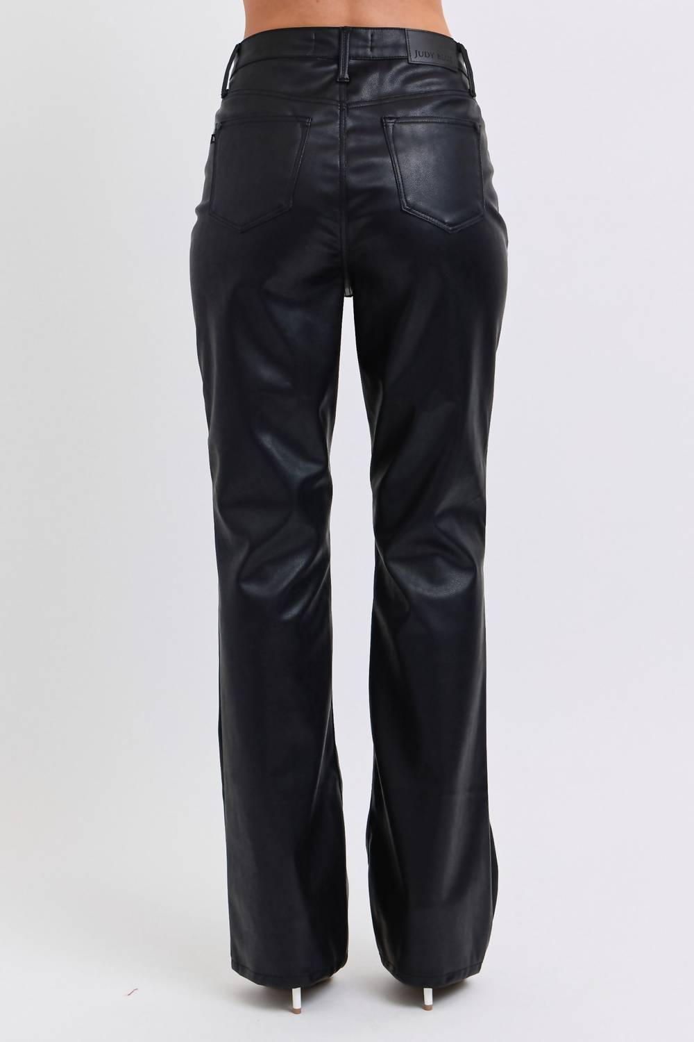 Judy Blue - Faux Leather Bootcut Jeans