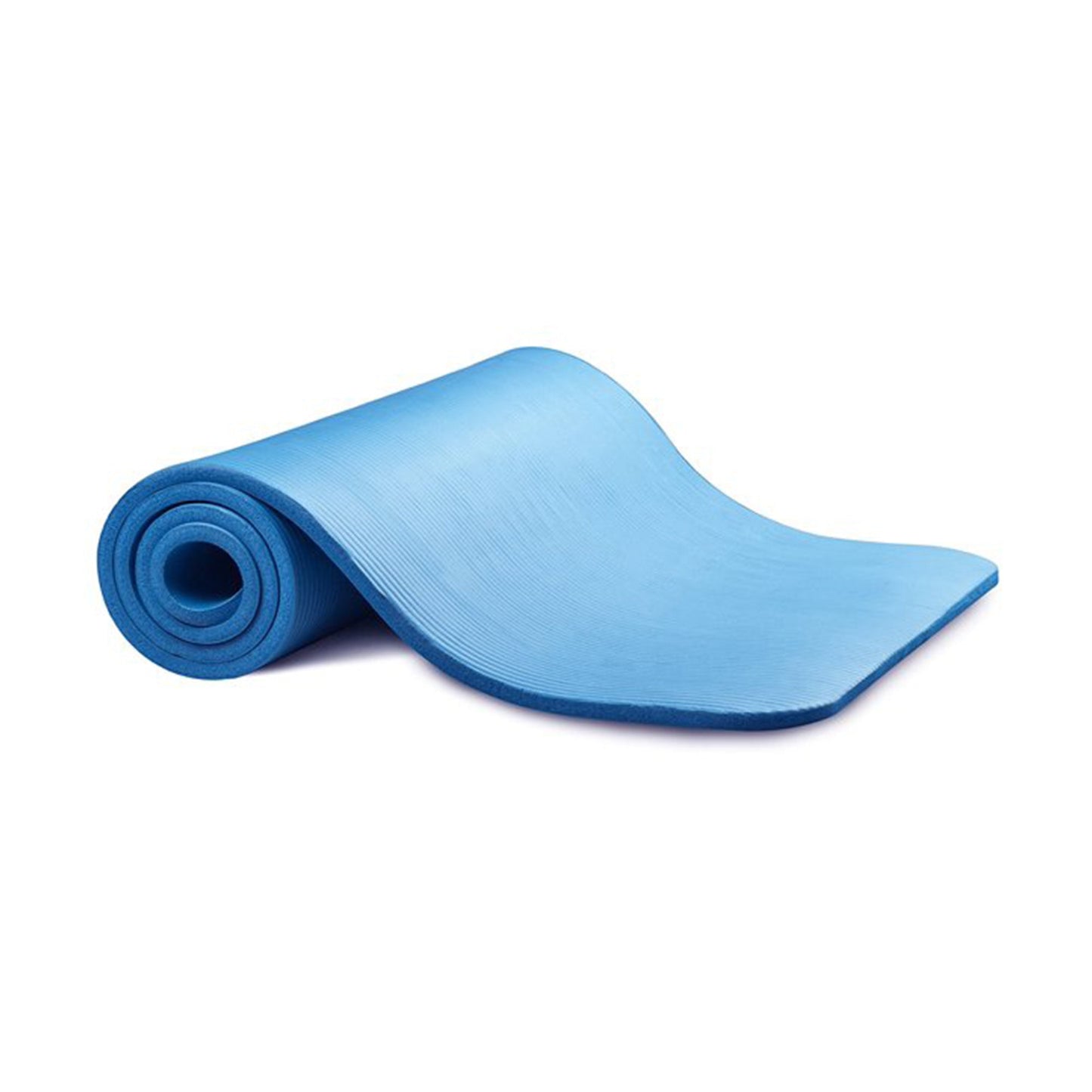 Tapete de ioga anti-rasgo BalanceFrom Fitness GoYoga 71 x 24 pol. com alça, azul