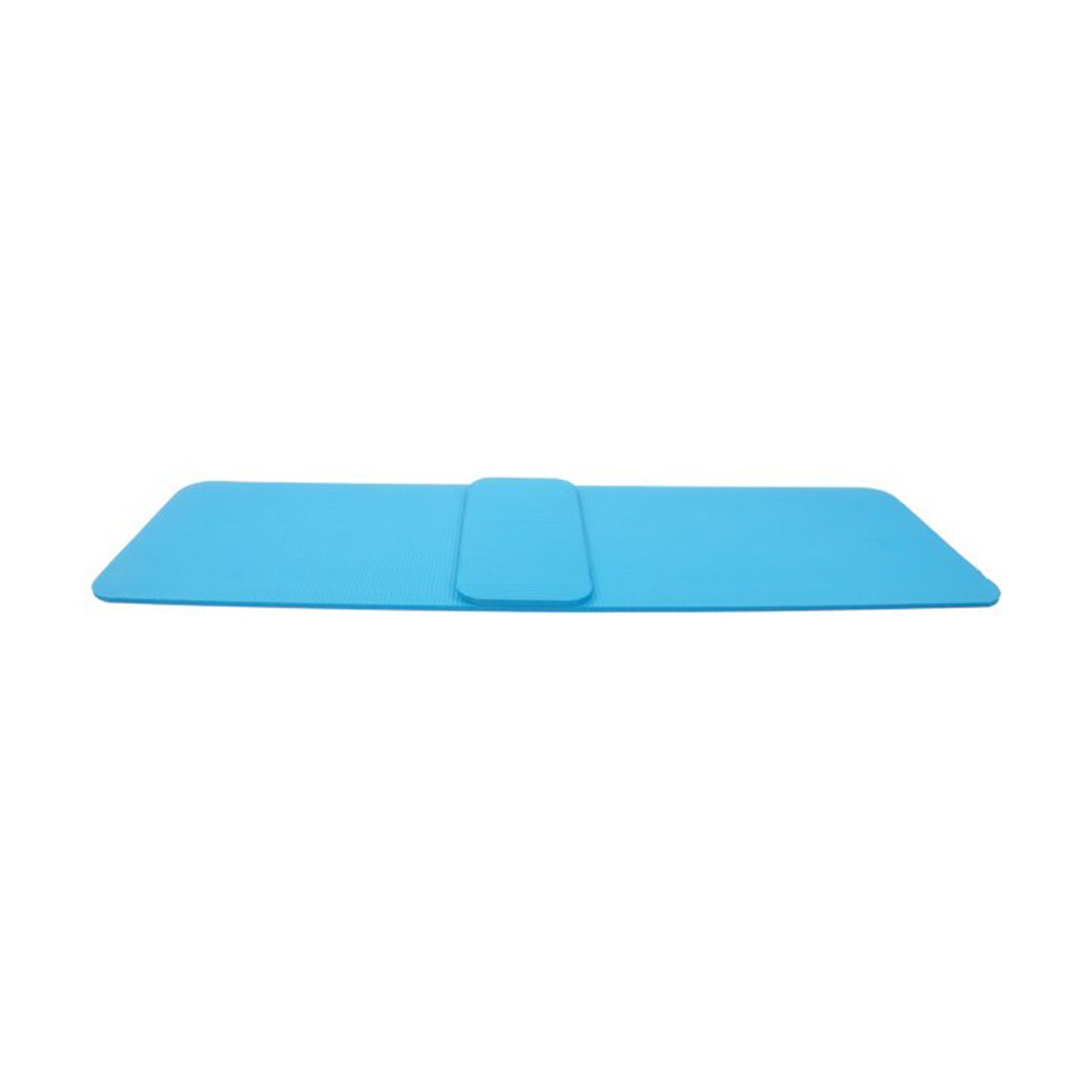 Tapete de ioga BalanceFrom Fitness GoYoga+ 71 x 24 pol. com joelheira e alça, azul