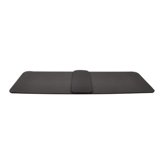 Tapete de ioga BalanceFrom Fitness GoYoga+ 71 x 24 pol. com joelheira e alça, preto