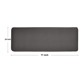 Tapete de ioga BalanceFrom Fitness GoYoga+ 71 x 24 pol. com joelheira e alça, preto