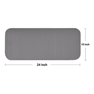 Tapete de ioga BalanceFrom Fitness GoYoga+ 71 x 24 pol. com joelheira e alça, cinza