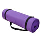 Tapete de ioga BalanceFrom Fitness GoYoga+ 71 x 24 pol. com joelheira e alça, roxo