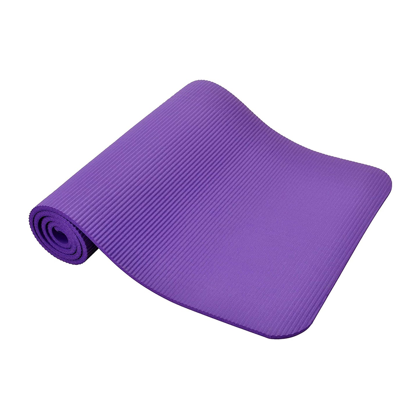 Tapete de ioga BalanceFrom Fitness GoYoga+ 71 x 24 pol. com joelheira e alça, roxo