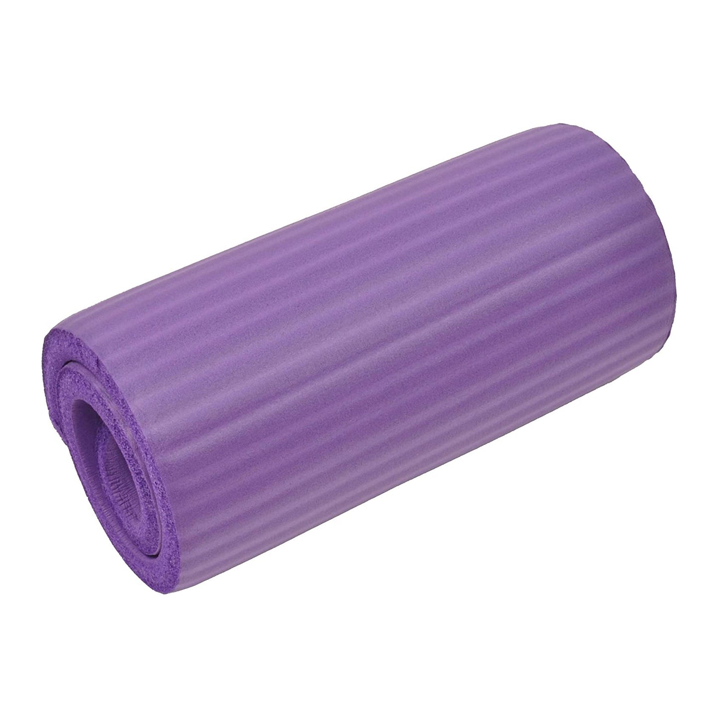 Tapete de ioga BalanceFrom Fitness GoYoga+ 71 x 24 pol. com joelheira e alça, roxo