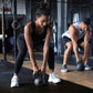 Tapete de exercícios de espuma EVA interligada de 96 pés quadrados da BalanceFrom Fitness, cinza