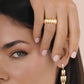 Ettika - Women's Oval Dome Baguette Band Ring