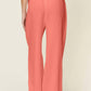 Double Take - Wide Leg Drawstring Pants