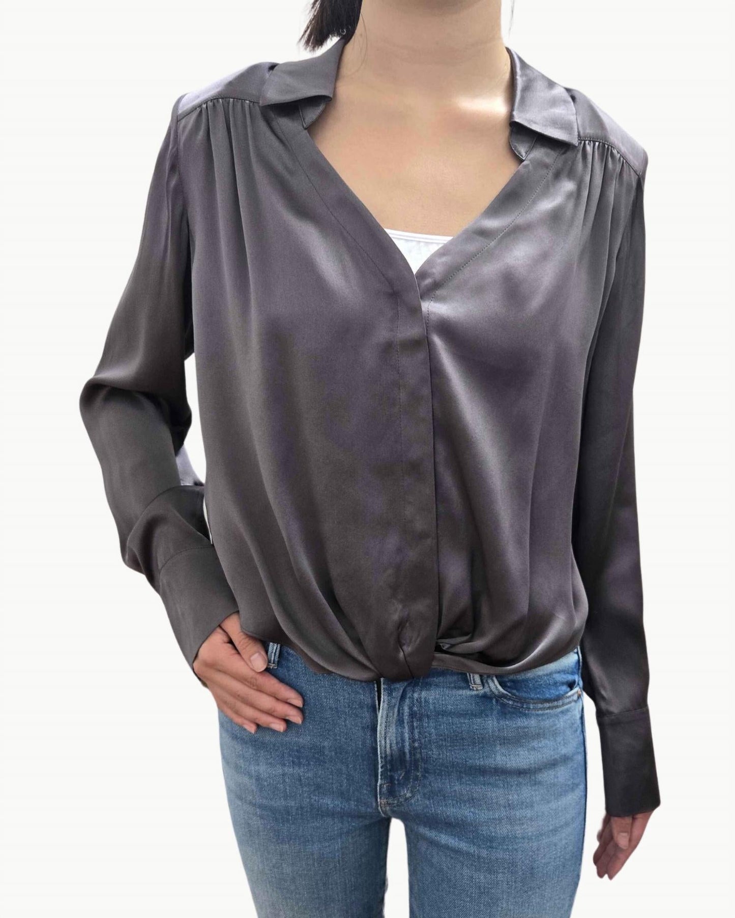 Go By Go Silk - Go Call The Shots Blouse
