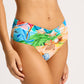 Seafolly - South Pacific Gathered Band Retro Bikini Bottom