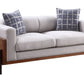 Pelton Loveseat With 2 Toss Pillows - Walnut
