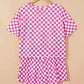 Aapparella - Women's Checkered 2-piece Skort Set
