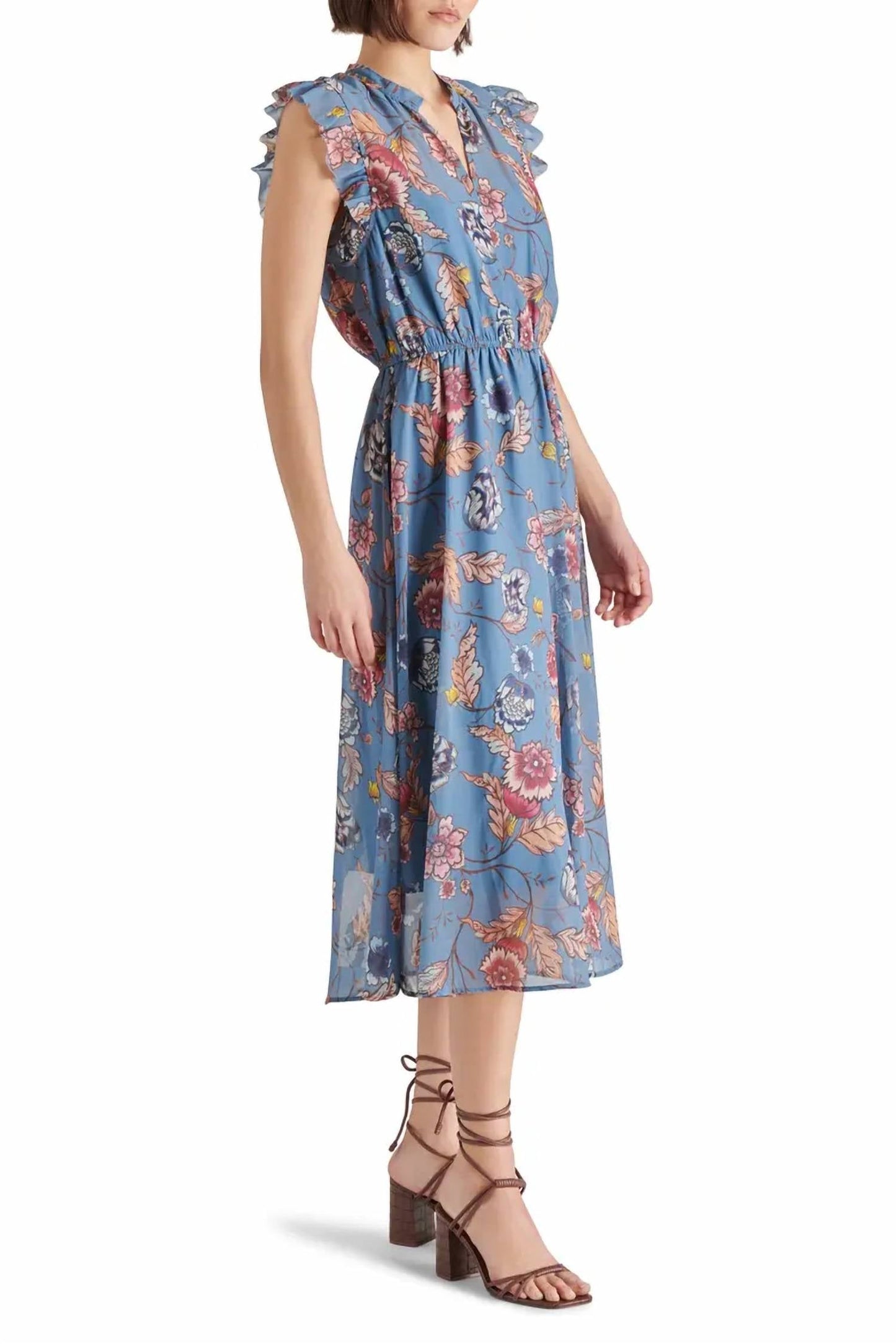 Steve Madden - Allegra Ruffle Chiffon Midi Dress