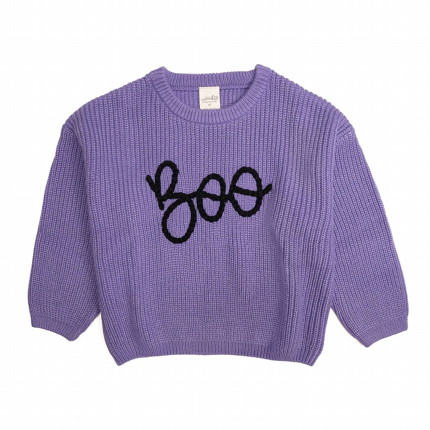 Sweet Wink - Boo Yarn Knit Halloween Sweater