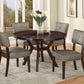 Drake - 5 Pieces Dining Room Set - Espresso / Gray