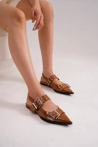 Marsh Wear - Women's Faux Leather Slingback Flats