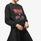 ANINE BING Moletom vintage com estampa gráfica Bing, preto, tamanho XS