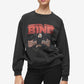ANINE BING Moletom vintage com estampa gráfica Bing, preto, tamanho XS