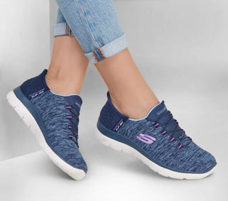 Skechers - Summits Femininos - Tênis Dazzling Haze Slip In