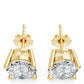 Aamiaa - Women's Oval Shape 4 Prong Push Back Studs