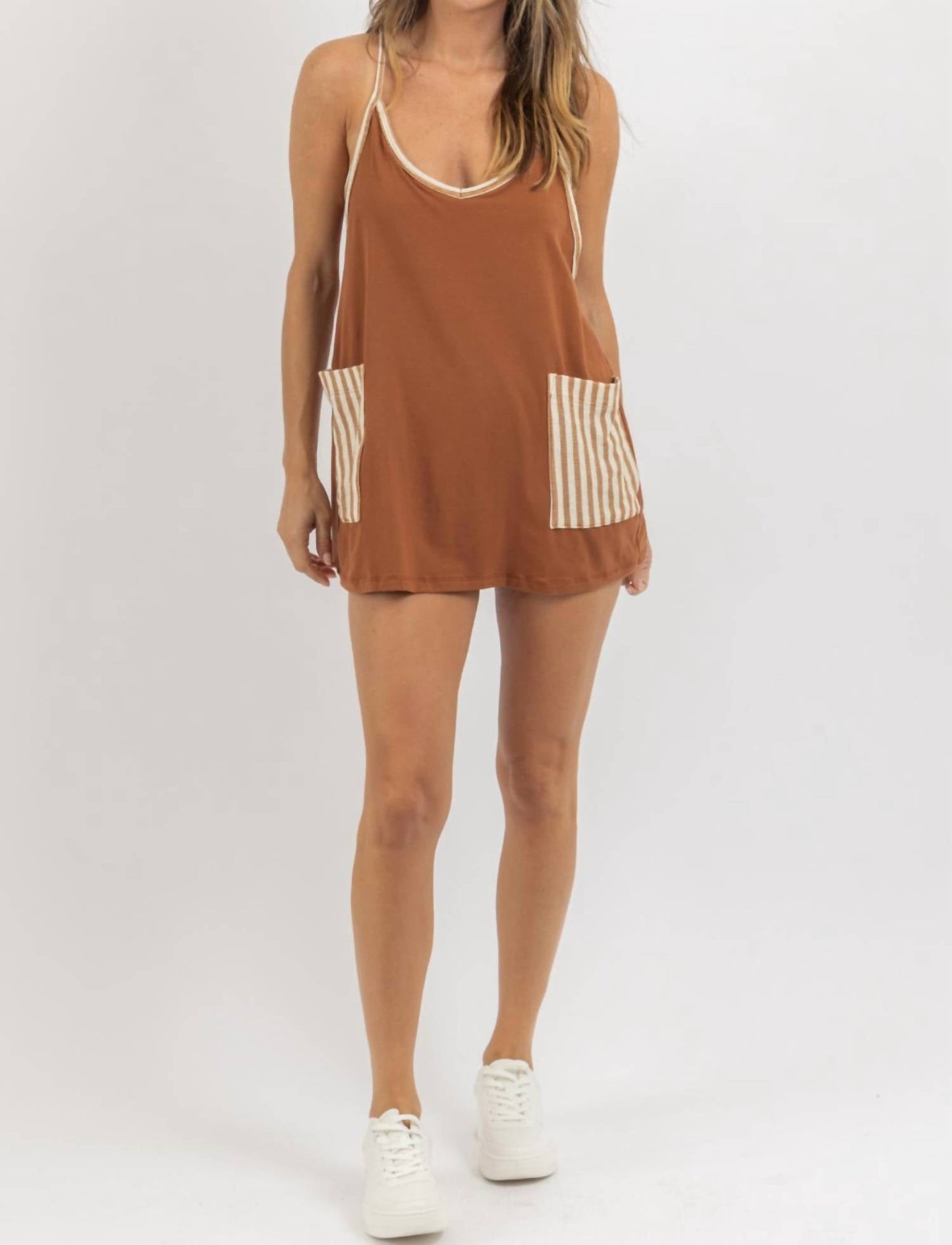 Bucketlist - Hot Shot Solid Mini Skort Dress