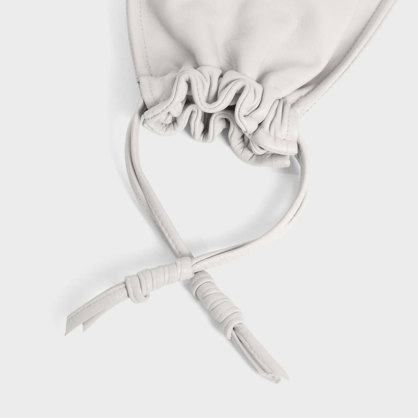 Lemiz - Women's Mini Bowie Drawstring Leather Bag