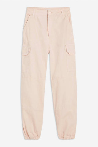 Topshop - Calça cargo utilitária de cintura alta