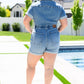 Judy Blue - High Rise Short Sleeve Romper