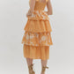Entro - Ruffle Floral Tiered Maxi Dress
