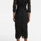 Carolina Herrera - Crewneck Lace Midi Dress