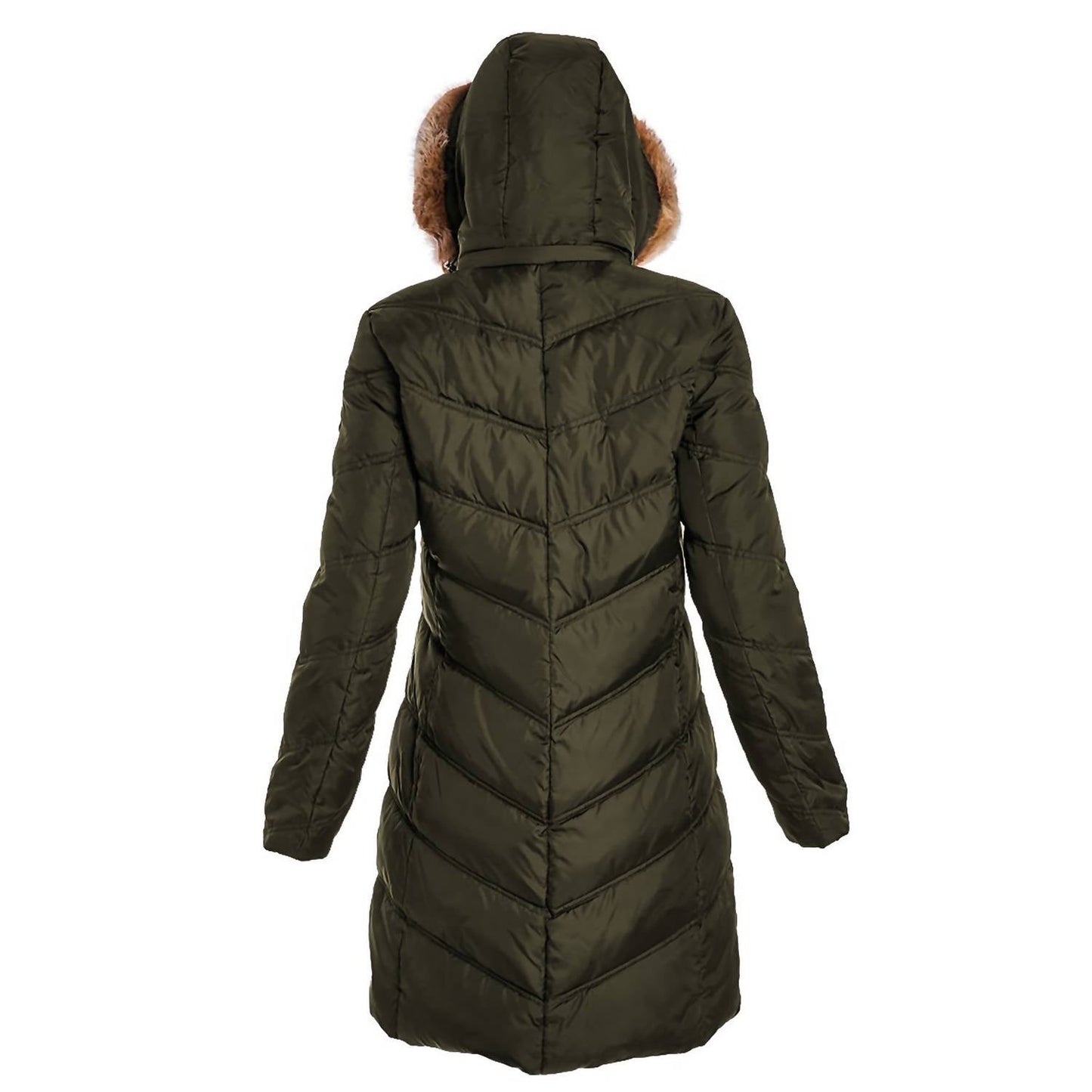 Michael Kors - Women's Chevron Down Puffer Hooded Coat