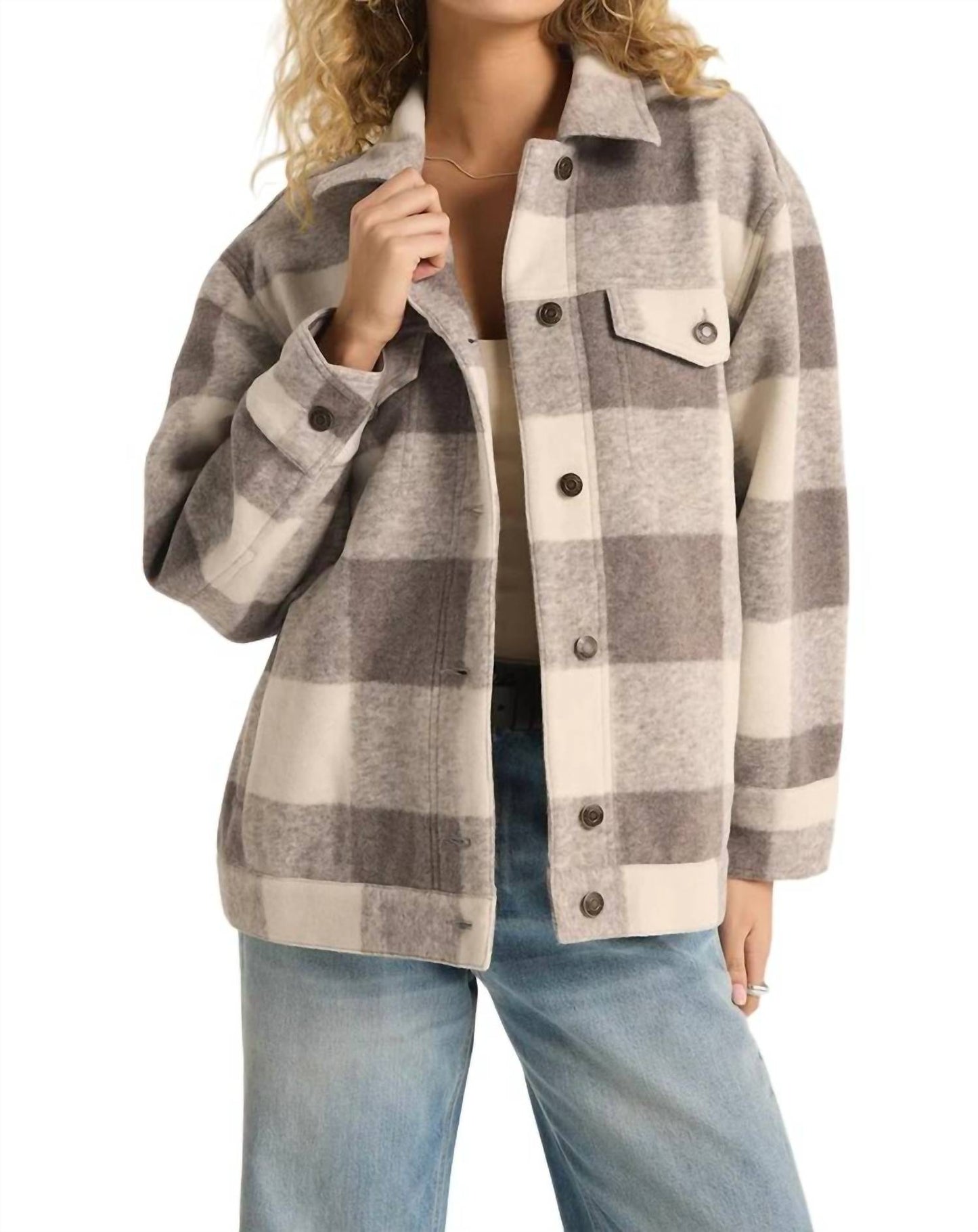Z Supply - Preston Knit Plaid Jacket