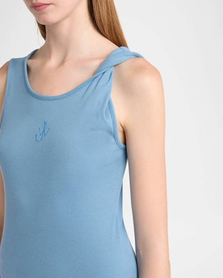 Jw Anderson - Anchor Embroidery Twisted Strap Dress