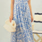 Blu Pepper - blue boho dress