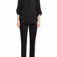 Adrianna Papell - Notched Lapel Collar One Button Blazer