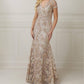 Christina Wu - Sequin Embroidery Long Dress