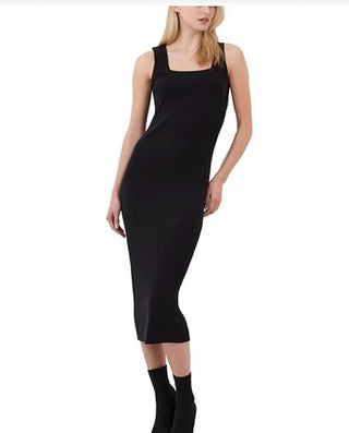 French Connection - Vestido midi com decote quadrado Mozza