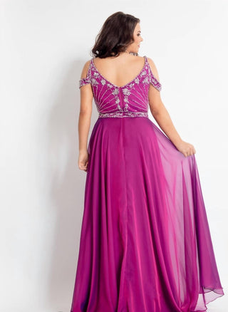 Rachel Allan - Beaded Chiffon Prom Dress